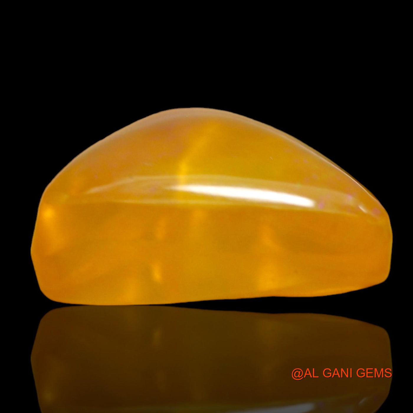 5.00 Cts Unheated Australian Fire Opal Loose Gemstone Trillion Cabochon Natural 14x12x5 mm AD-846
