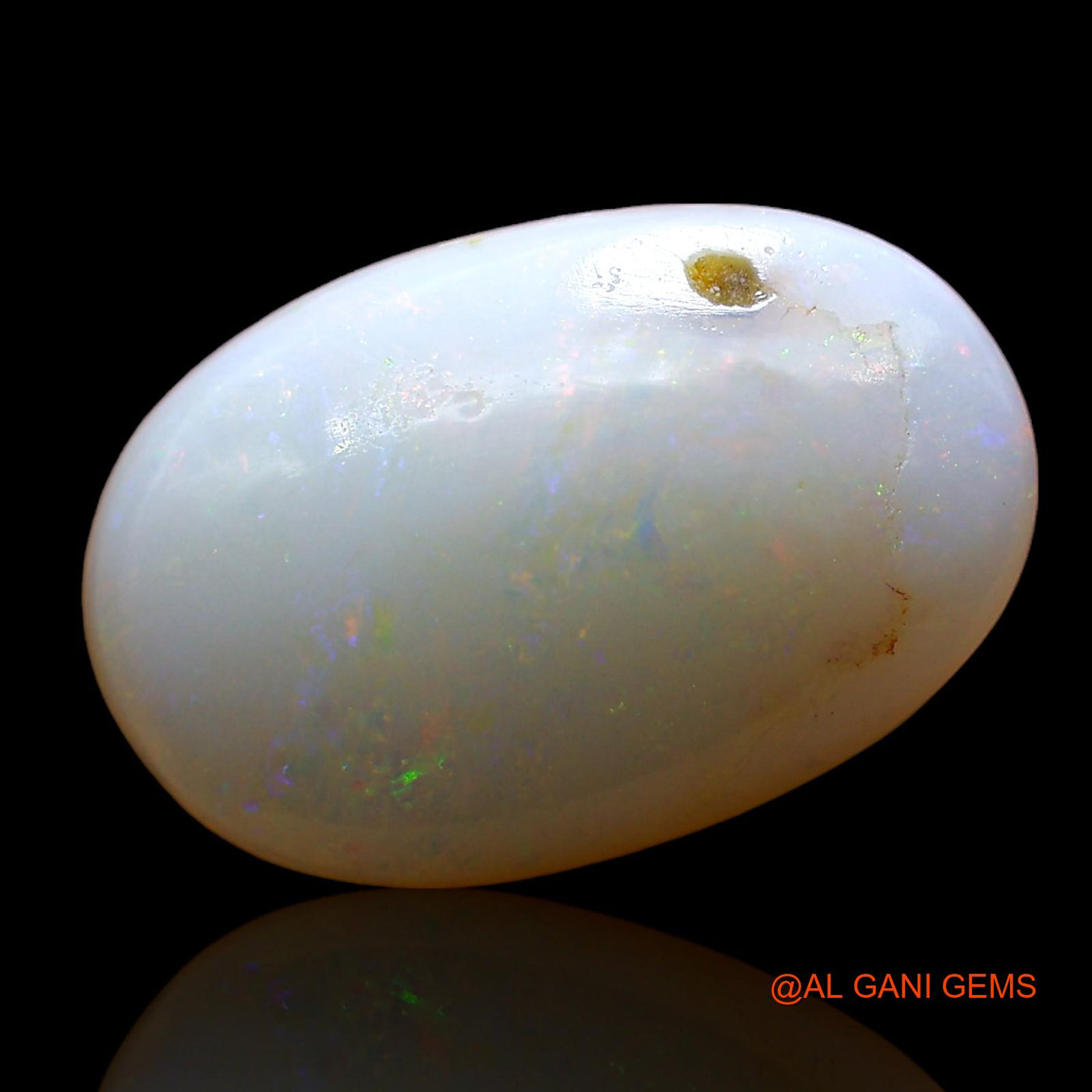 Natural Fire Opal Gemstone 4.00 Cts Loose Oval Cabochon From Australia 15x10x5 mm AD-847