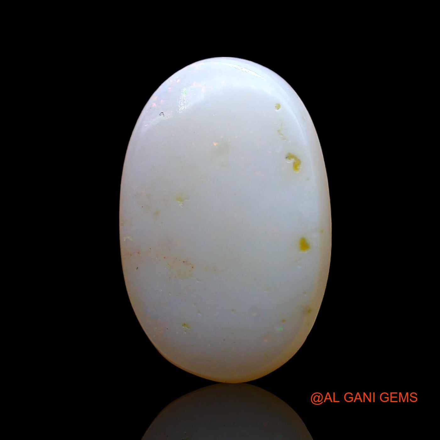 Natural Fire Opal Gemstone 4.00 Cts Loose Oval Cabochon From Australia 15x10x5 mm AD-847