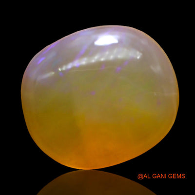 Natural Fire Opal Gemstone 7.00 Cts Loose Oval Cabochon From Australia 14x12x6 mm AD-848