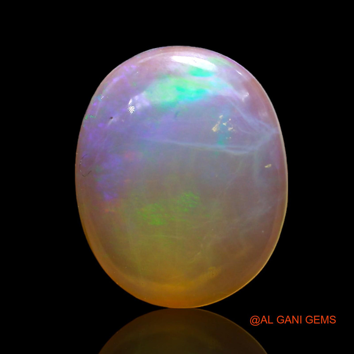 Natural Untreated Fire Opal Loose Gemstone Oval Cabochon From Australia 3.00 Cts 13x11x3 mm AD-84