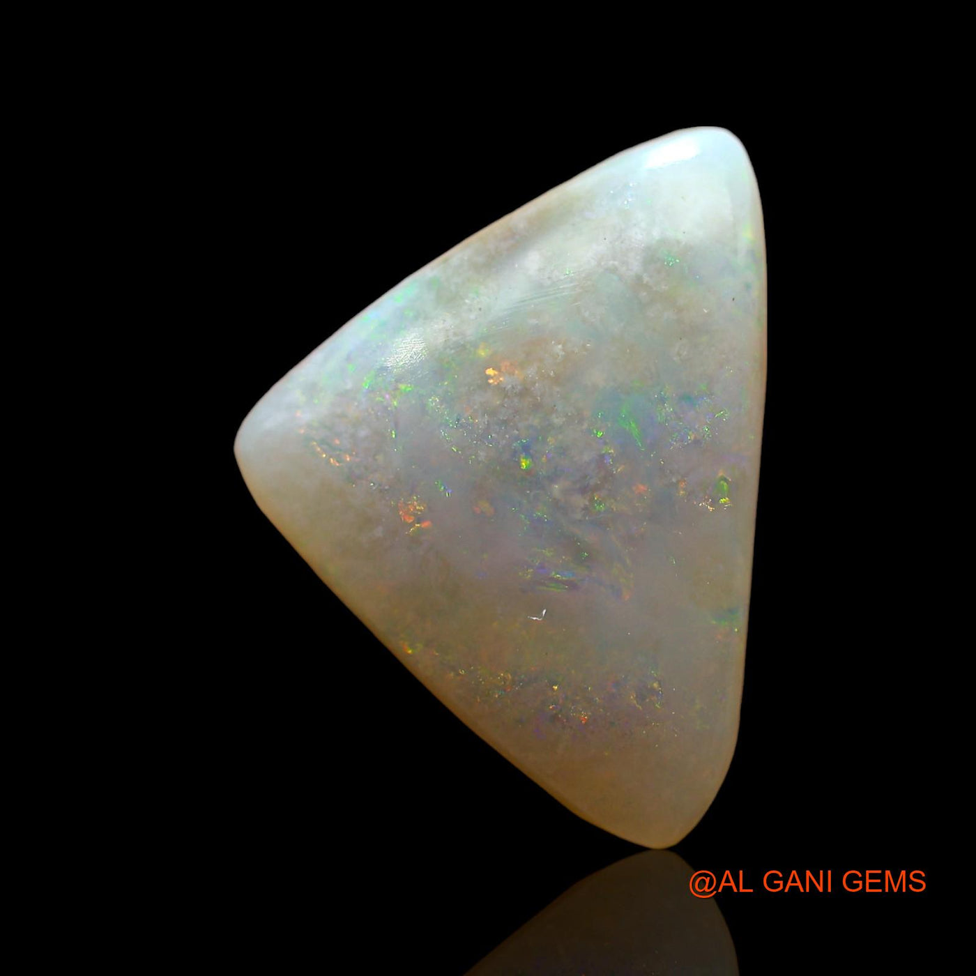 3.00 Cts Natural Australian Fire Opal Loose Gemstone Trillion Cabochon 12x10x4 mm AD-852
