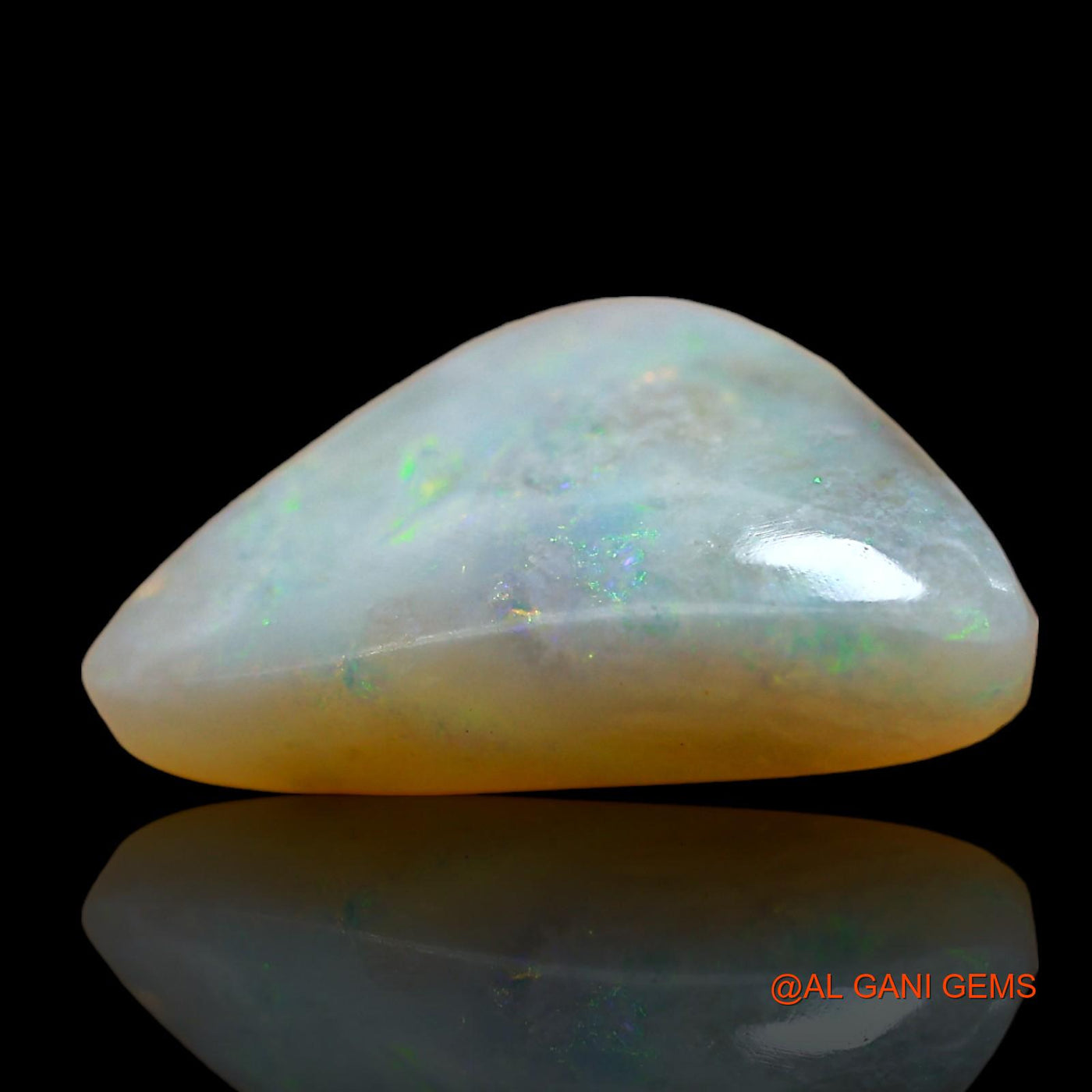 3.00 Cts Natural Australian Fire Opal Loose Gemstone Trillion Cabochon 12x10x4 mm AD-852