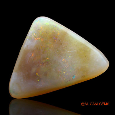 3.00 Cts Natural Australian Fire Opal Loose Gemstone Trillion Cabochon 12x10x4 mm AD-852