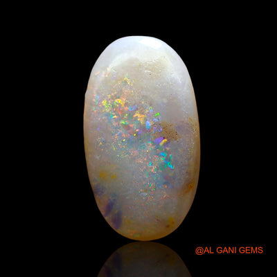 3.00 Cts Unheated Australian Fire Opal Loose Gemstone Oval Cabochon Natural 16x9x2 mm AD-853