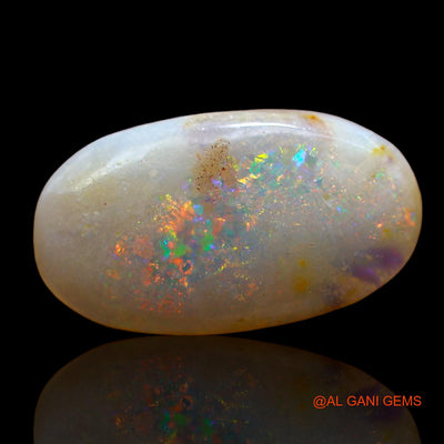 3.00 Cts Unheated Australian Fire Opal Loose Gemstone Oval Cabochon Natural 16x9x2 mm AD-853