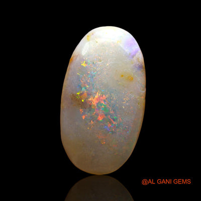 3.00 Cts Unheated Australian Fire Opal Loose Gemstone Oval Cabochon Natural 16x9x2 mm AD-853