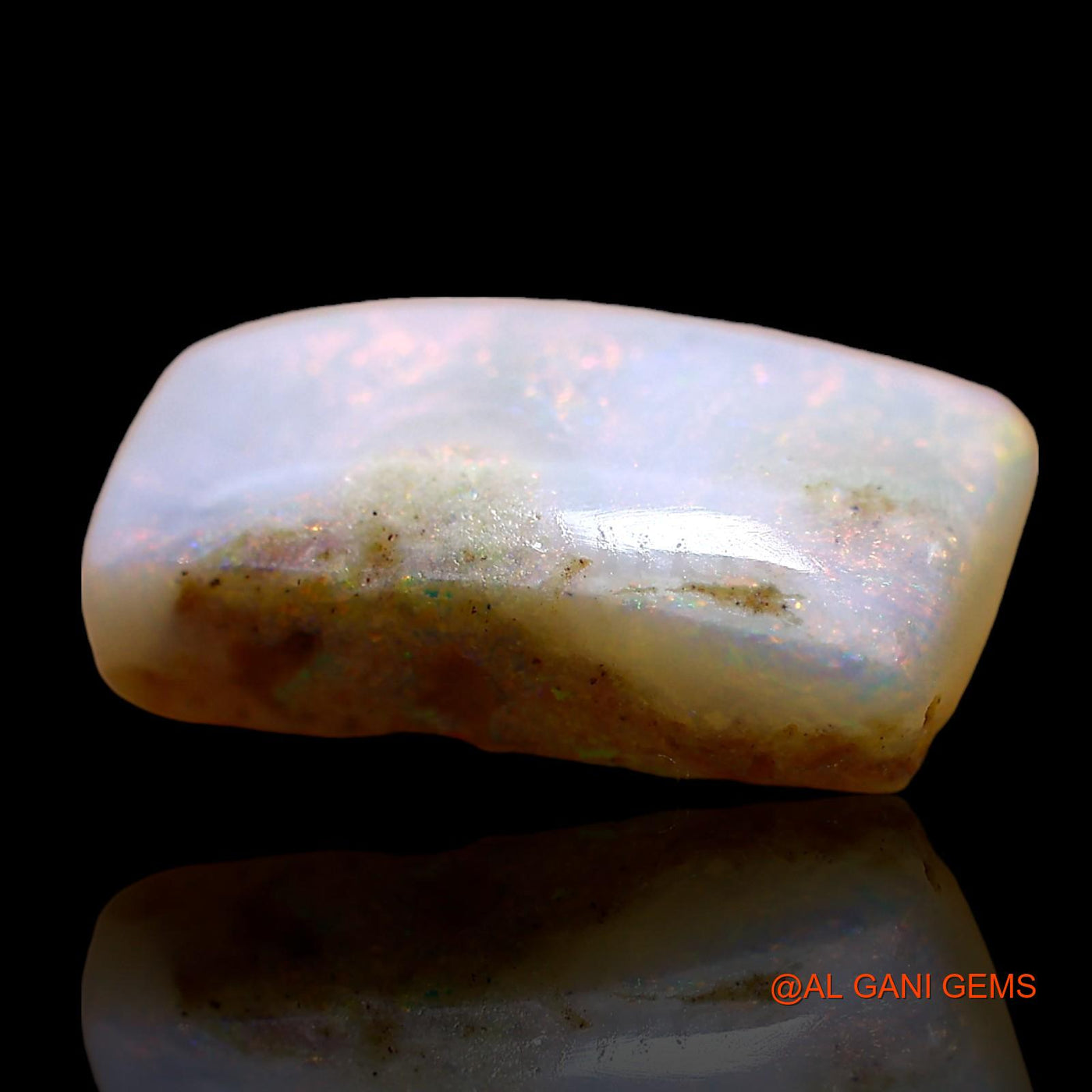 4.00 Cts Natural Australian Fire Opal Loose Gemstone Square Cabochon 13x8x4 mm AD-854