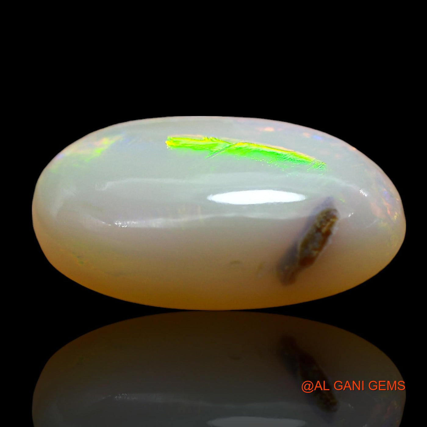 4.00 Cts Natural Australian Fire Opal Loose Gemstone Oval Cabochon 15x9x4 mm AD-855