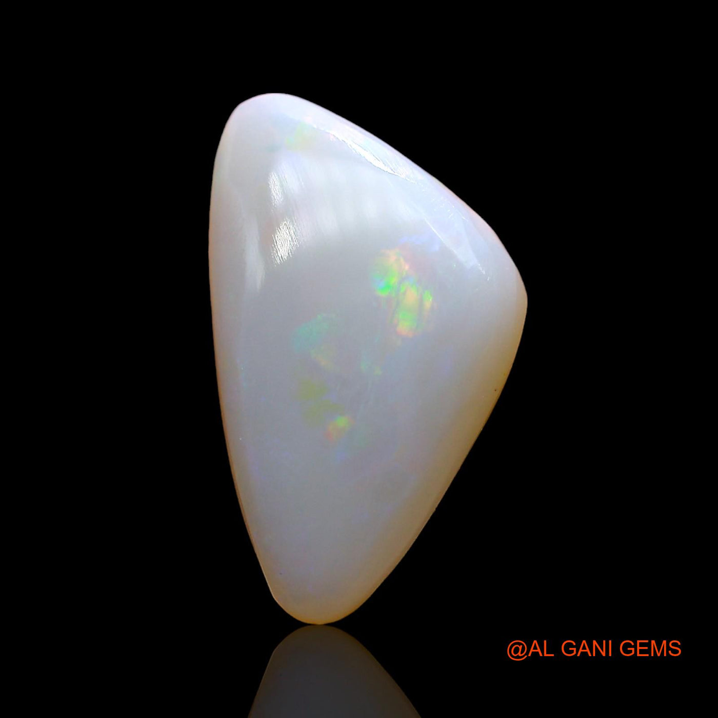 Natural Fire Opal Gemstone 3.00 Cts Loose Trillion Cabochon From Australia 16x9x3 mm AD-856