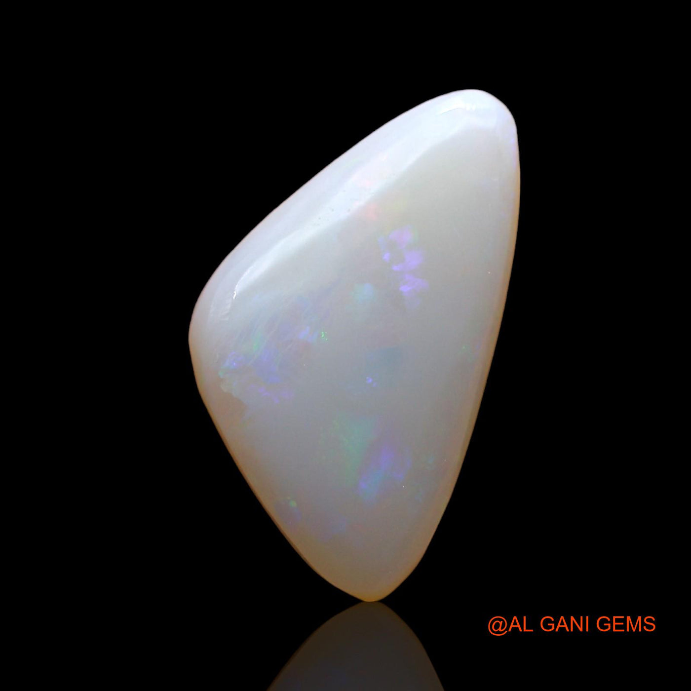 Natural Fire Opal Gemstone 3.00 Cts Loose Trillion Cabochon From Australia 16x9x3 mm AD-856