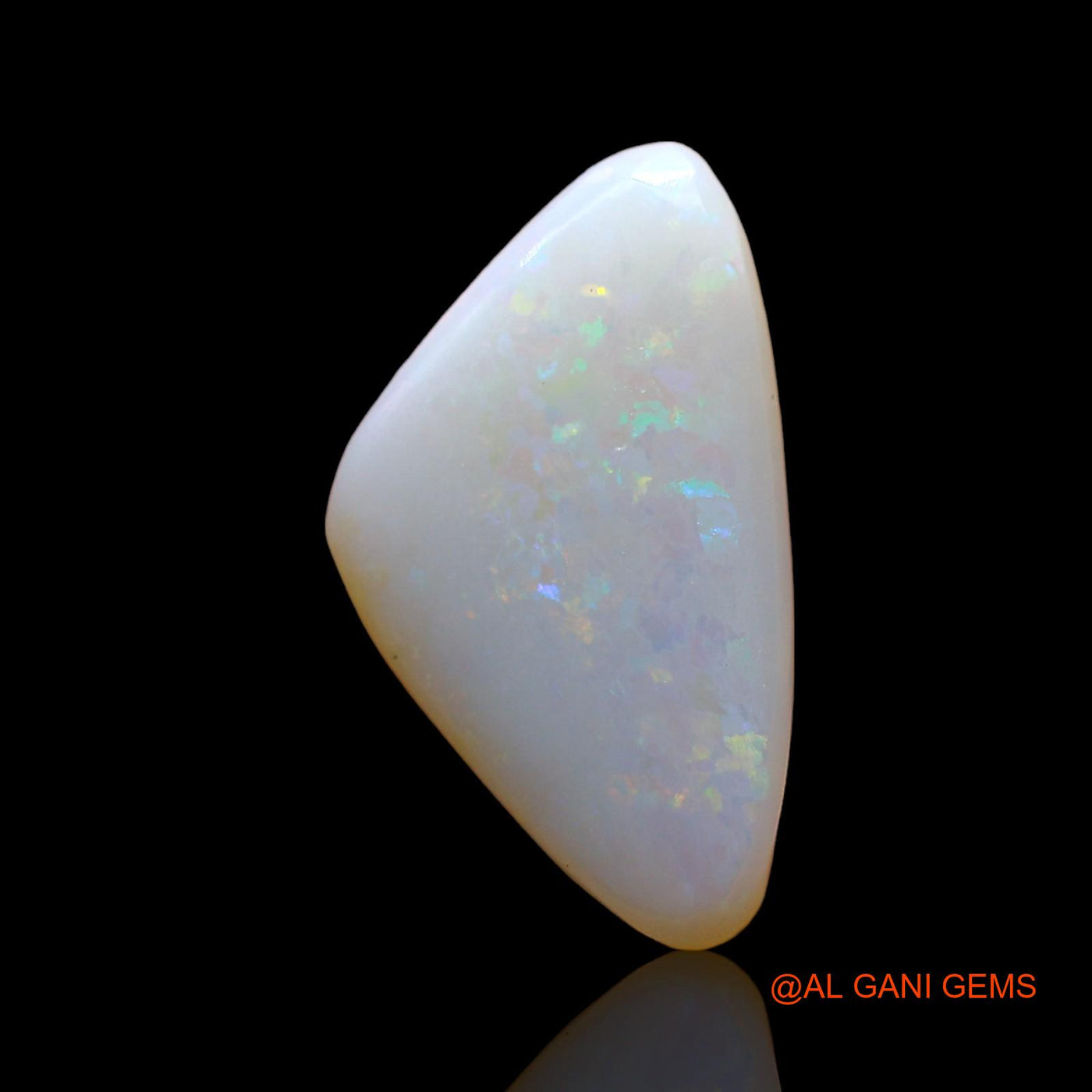 Natural Fire Opal Gemstone 3.00 Cts Loose Trillion Cabochon From Australia 16x9x3 mm AD-856