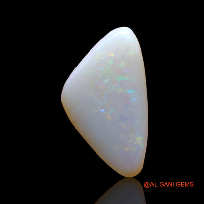 Natural Fire Opal Gemstone 3.00 Cts Loose Trillion Cabochon From Australia 16x9x3 mm AD-856