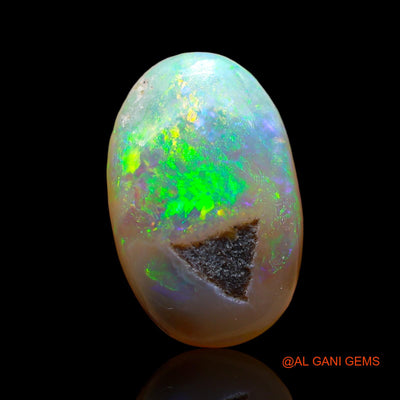 4.00 Cts Natural Australian Fire Opal Loose Gemstone Oval Cabochon 14x9x4 mm AD-857