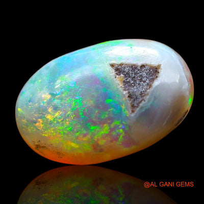 4.00 Cts Natural Australian Fire Opal Loose Gemstone Oval Cabochon 14x9x4 mm AD-857