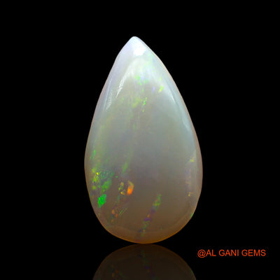 Natural Untreated Fire Opal Loose Gemstone Pear Cabochon From Australia 3.00 Cts 16x9x4 mm AD-858