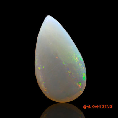 Natural Untreated Fire Opal Loose Gemstone Pear Cabochon From Australia 3.00 Cts 16x9x4 mm AD-858