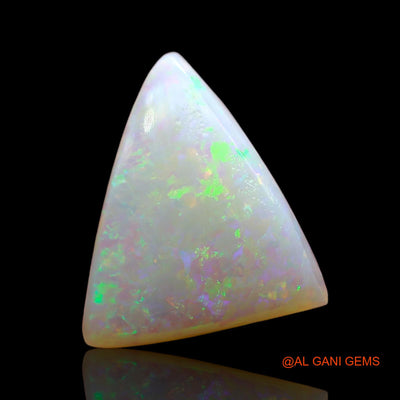 3.00 Cts Unheated Australian Fire Opal Loose Gemstone Trillion Cabochon Natural 12x10x4 mm AD-859