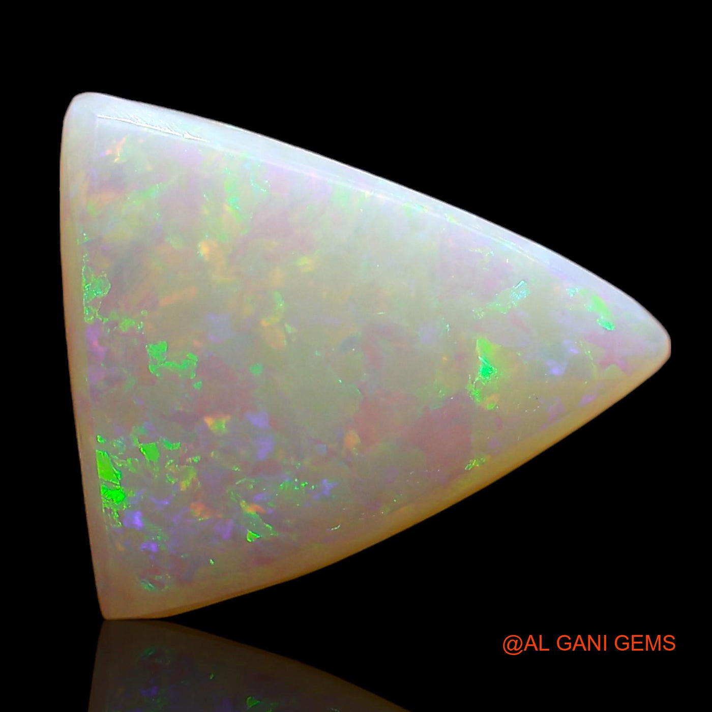 3.00 Cts Unheated Australian Fire Opal Loose Gemstone Trillion Cabochon Natural 12x10x4 mm AD-859