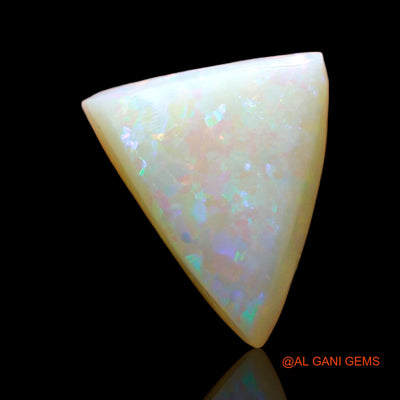 3.00 Cts Unheated Australian Fire Opal Loose Gemstone Trillion Cabochon Natural 12x10x4 mm AD-859