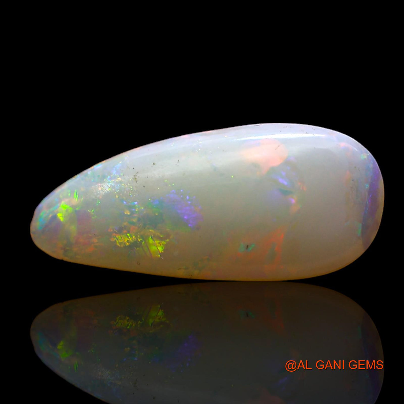 2.00 Cts Natural Australian Fire Opal Loose Gemstone Fancy Cabochon 17x7x2 mm AD-85