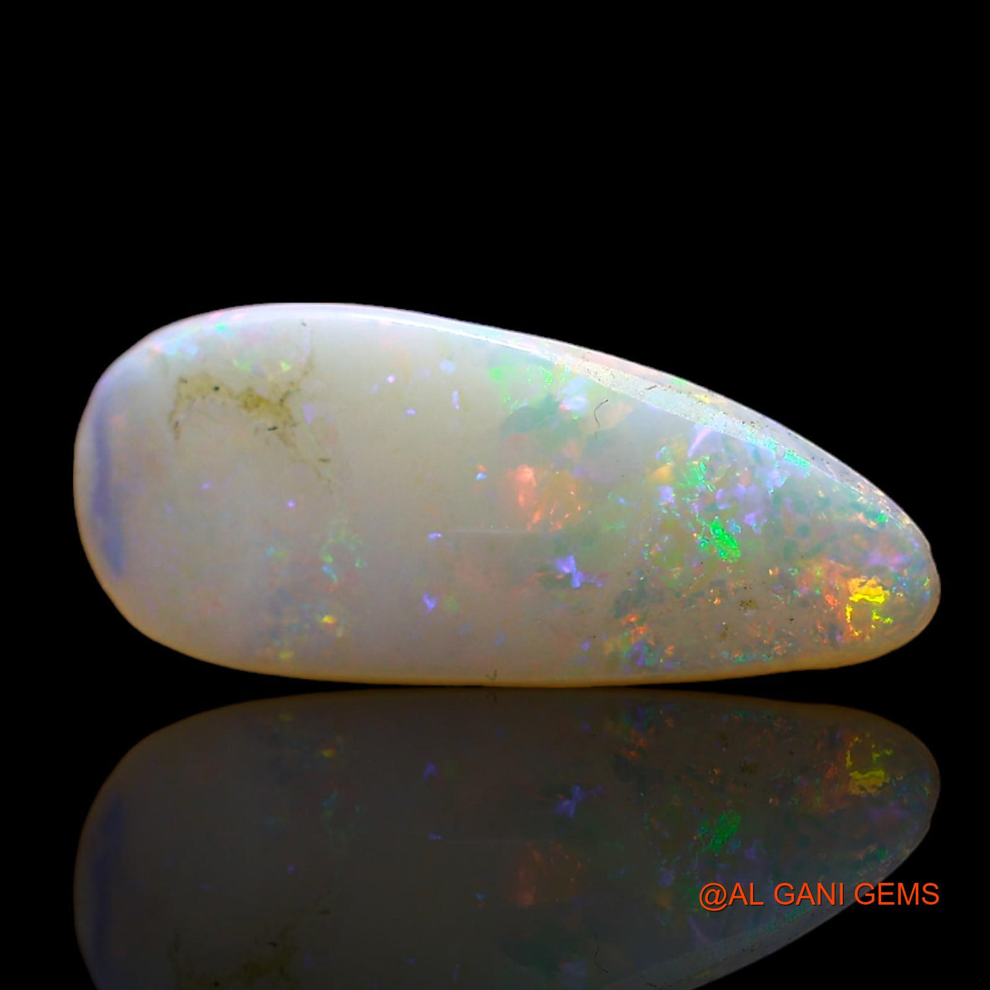 2.00 Cts Natural Australian Fire Opal Loose Gemstone Fancy Cabochon 17x7x2 mm AD-85