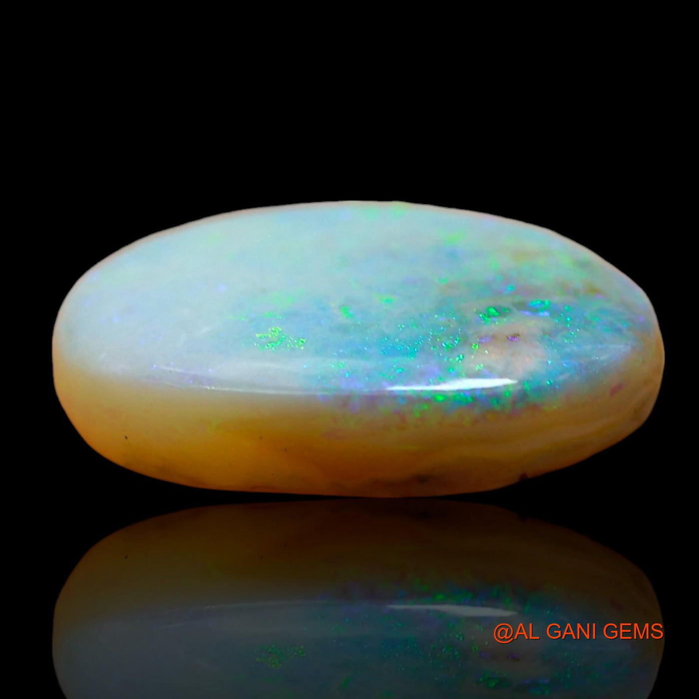 Natural Untreated Fire Opal Loose Gemstone Oval Cabochon From Australia 3.00 Cts 14x10x3 mm AD-860
