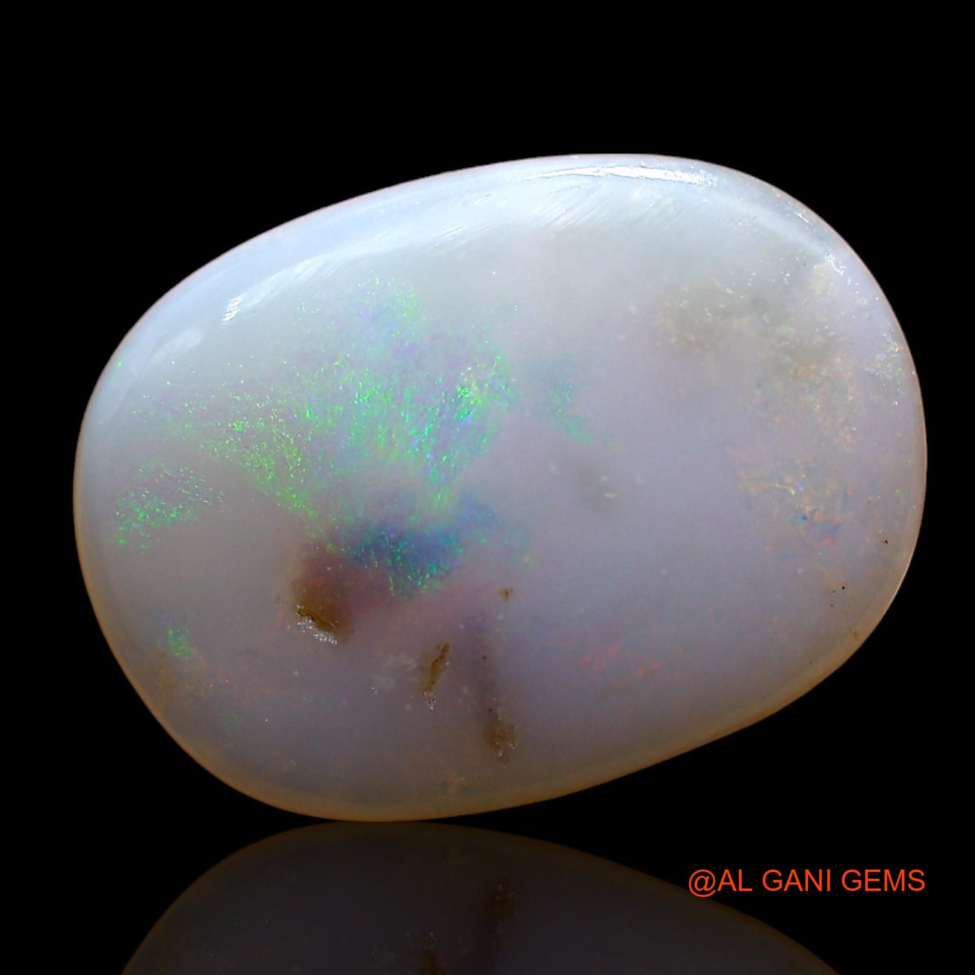 3.00 Cts Natural Australian Fire Opal Loose Gemstone Oval Cabochon 15x11x3 mm AD-863