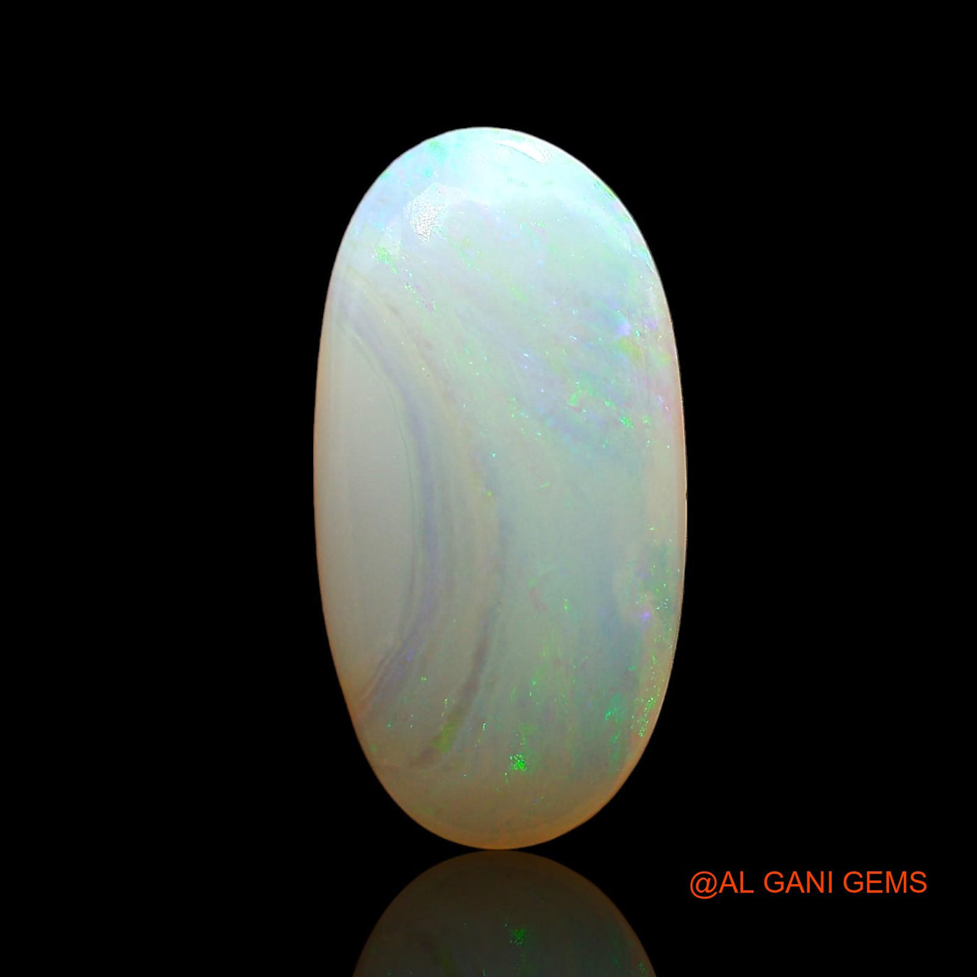 2.00 Cts Natural Australian Fire Opal Loose Gemstone Oval Cabochon 15x8x3 mm AD-864