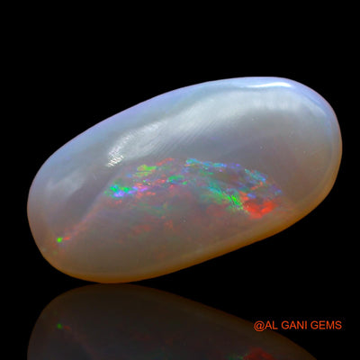 Natural Fire Opal Gemstone 3.00 Cts Loose Oval Cabochon From Australia 16x8x3 mm AD-866