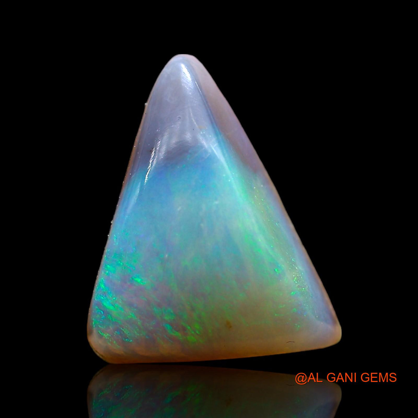 4.00 Cts Unheated Australian Fire Opal Loose Gemstone Trillion Cabochon Natural 12x9x6 mm AD-868