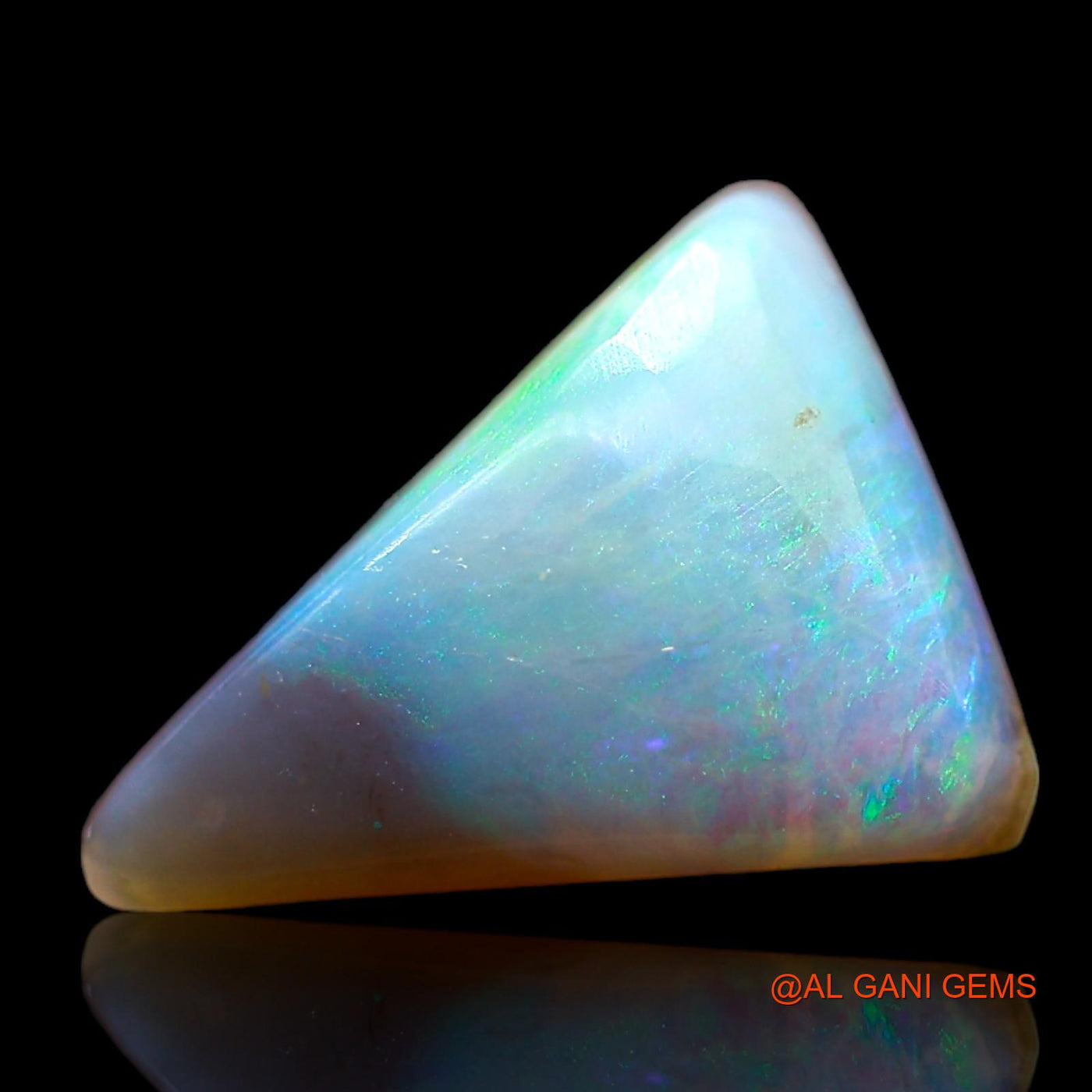 4.00 Cts Unheated Australian Fire Opal Loose Gemstone Trillion Cabochon Natural 12x9x6 mm AD-868