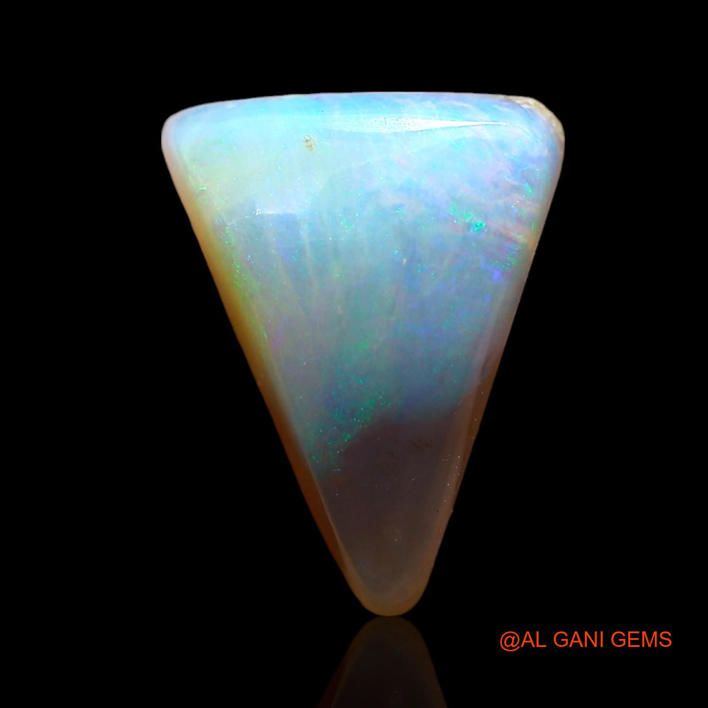 4.00 Cts Unheated Australian Fire Opal Loose Gemstone Trillion Cabochon Natural 12x9x6 mm AD-868