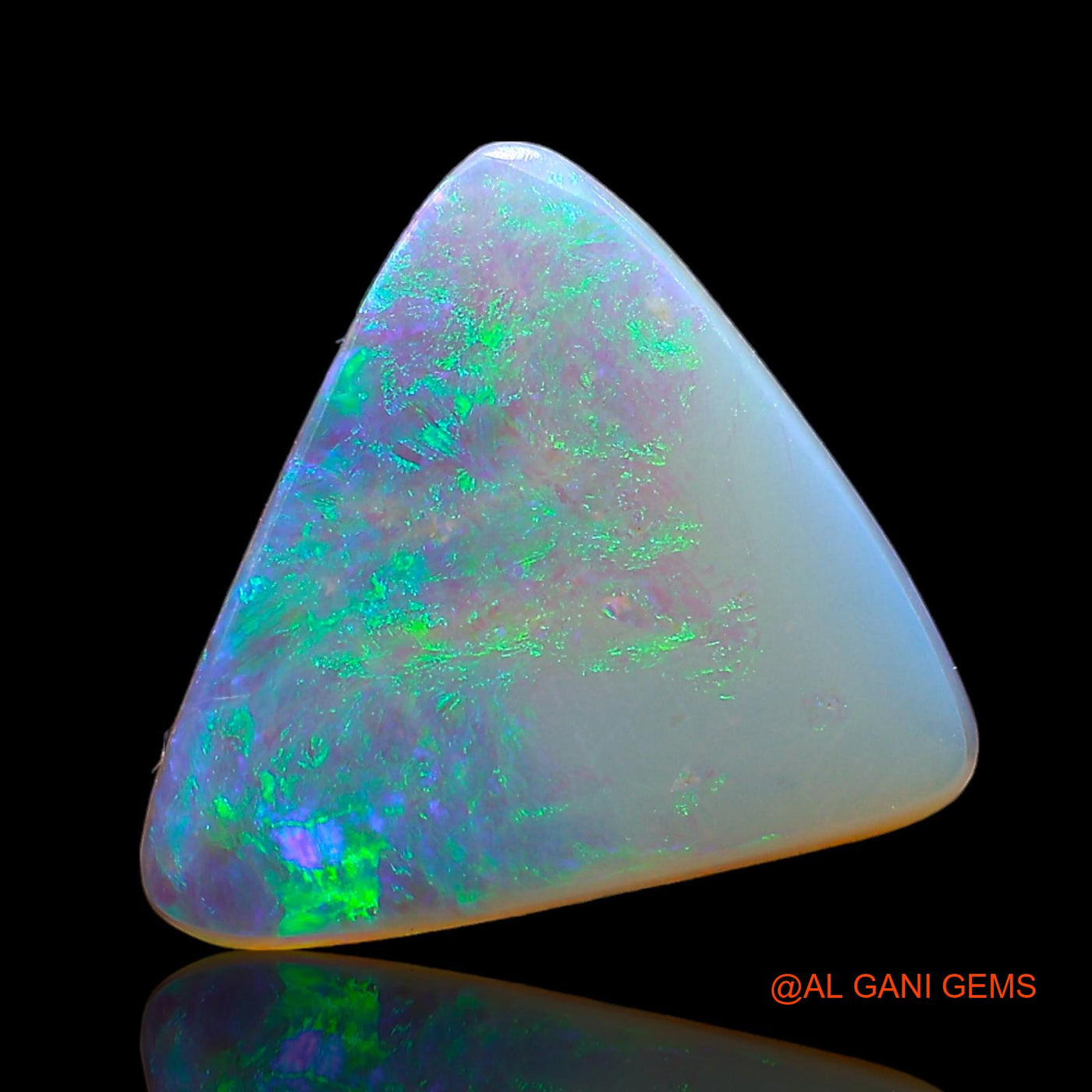 1.60 Cts Natural Australian Fire Opal Loose Gemstone Trillion Cabochon 12x11x1 mm AD-869