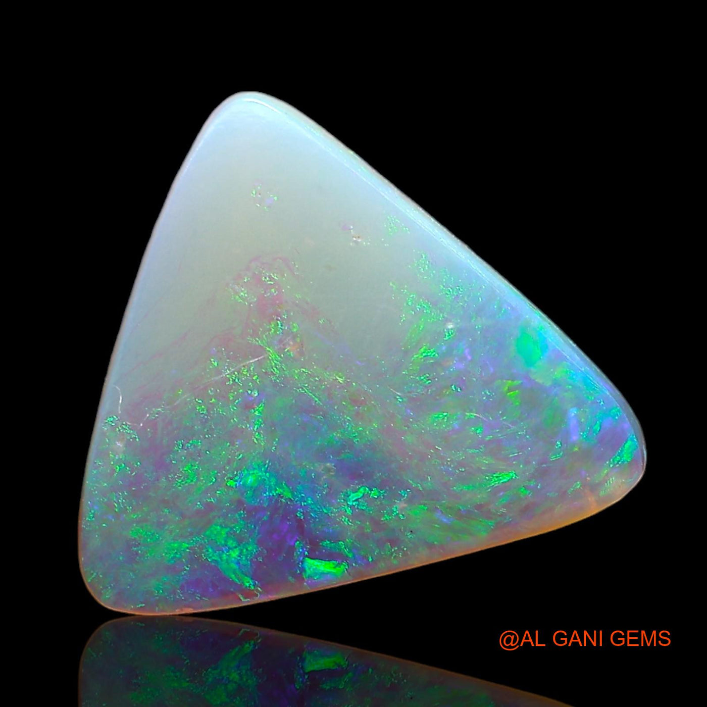 1.60 Cts Natural Australian Fire Opal Loose Gemstone Trillion Cabochon 12x11x1 mm AD-869