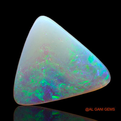 1.60 Cts Natural Australian Fire Opal Loose Gemstone Trillion Cabochon 12x11x1 mm AD-869