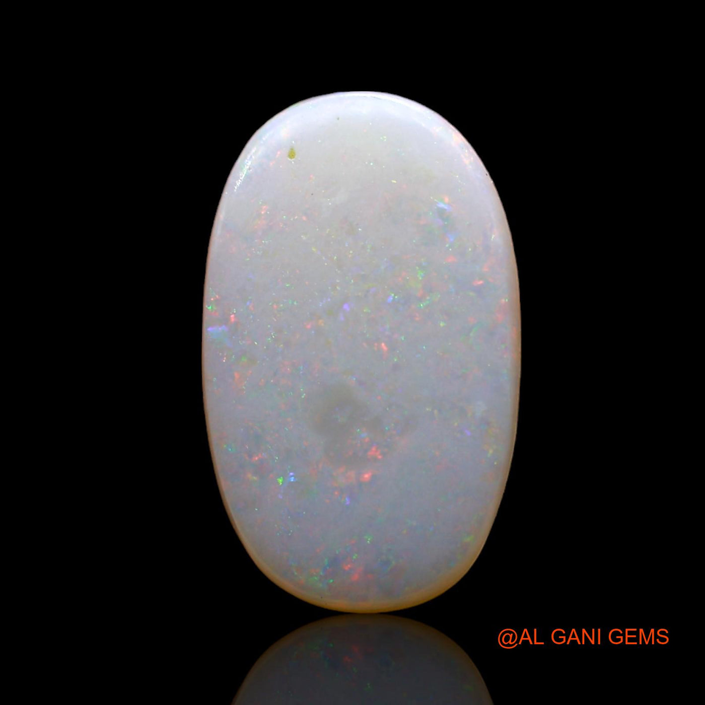 Natural Untreated Fire Opal Loose Gemstone Oval Cabochon From Australia 2.00 Cts 15x9x3 mm AD-86