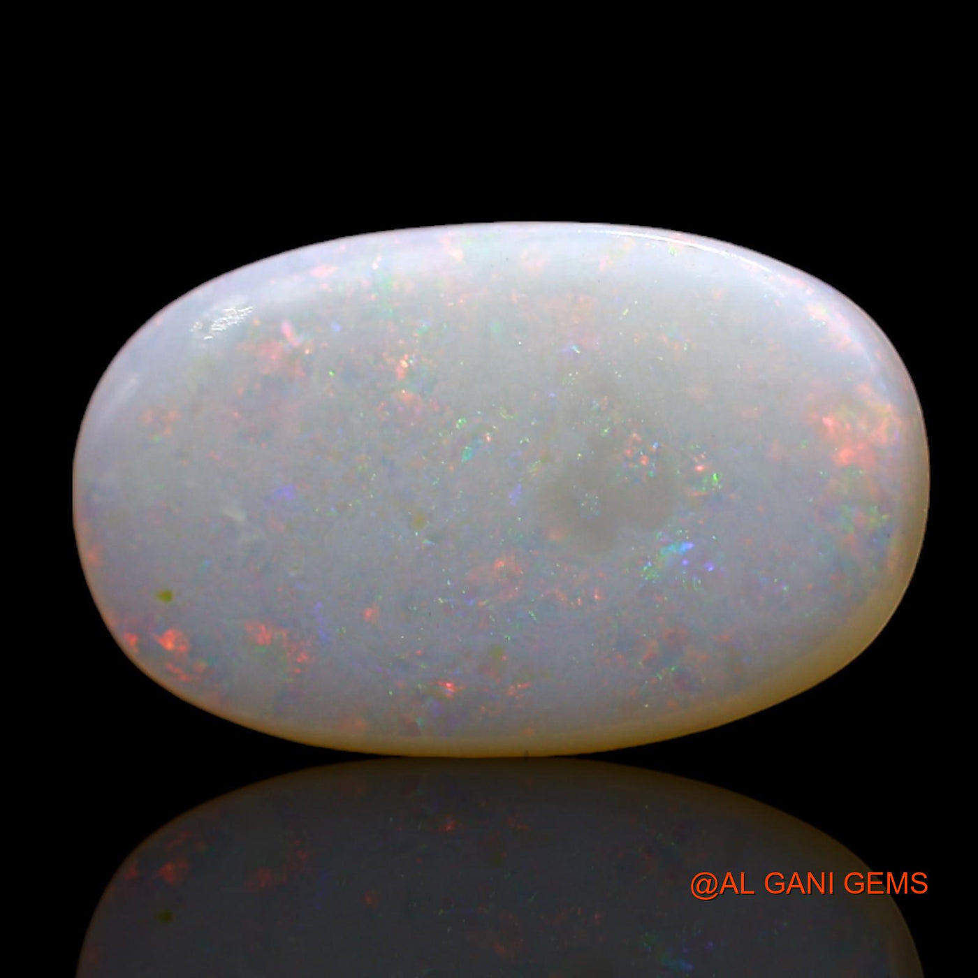 Natural Untreated Fire Opal Loose Gemstone Oval Cabochon From Australia 2.00 Cts 15x9x3 mm AD-86