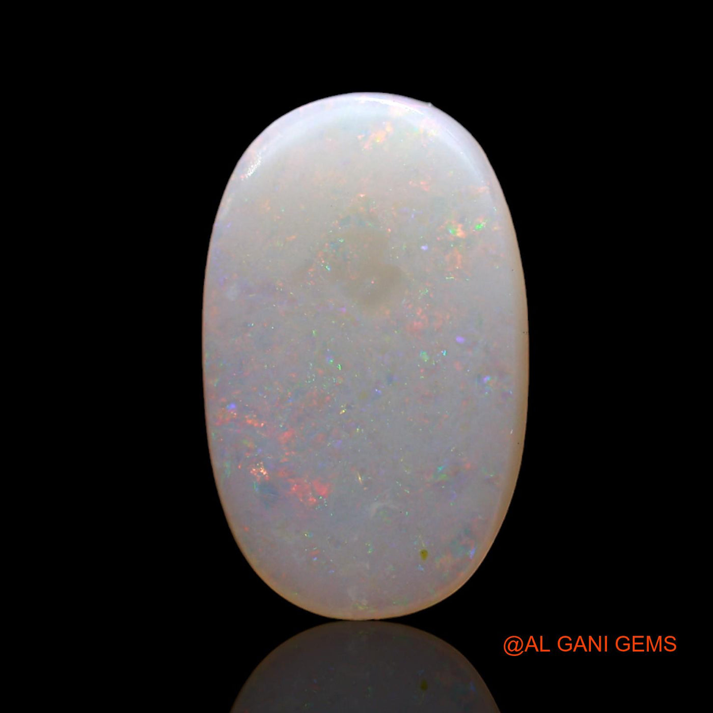 Natural Untreated Fire Opal Loose Gemstone Oval Cabochon From Australia 2.00 Cts 15x9x3 mm AD-86