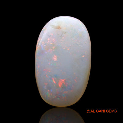 Natural Untreated Fire Opal Loose Gemstone Oval Cabochon From Australia 2.00 Cts 15x9x3 mm AD-86