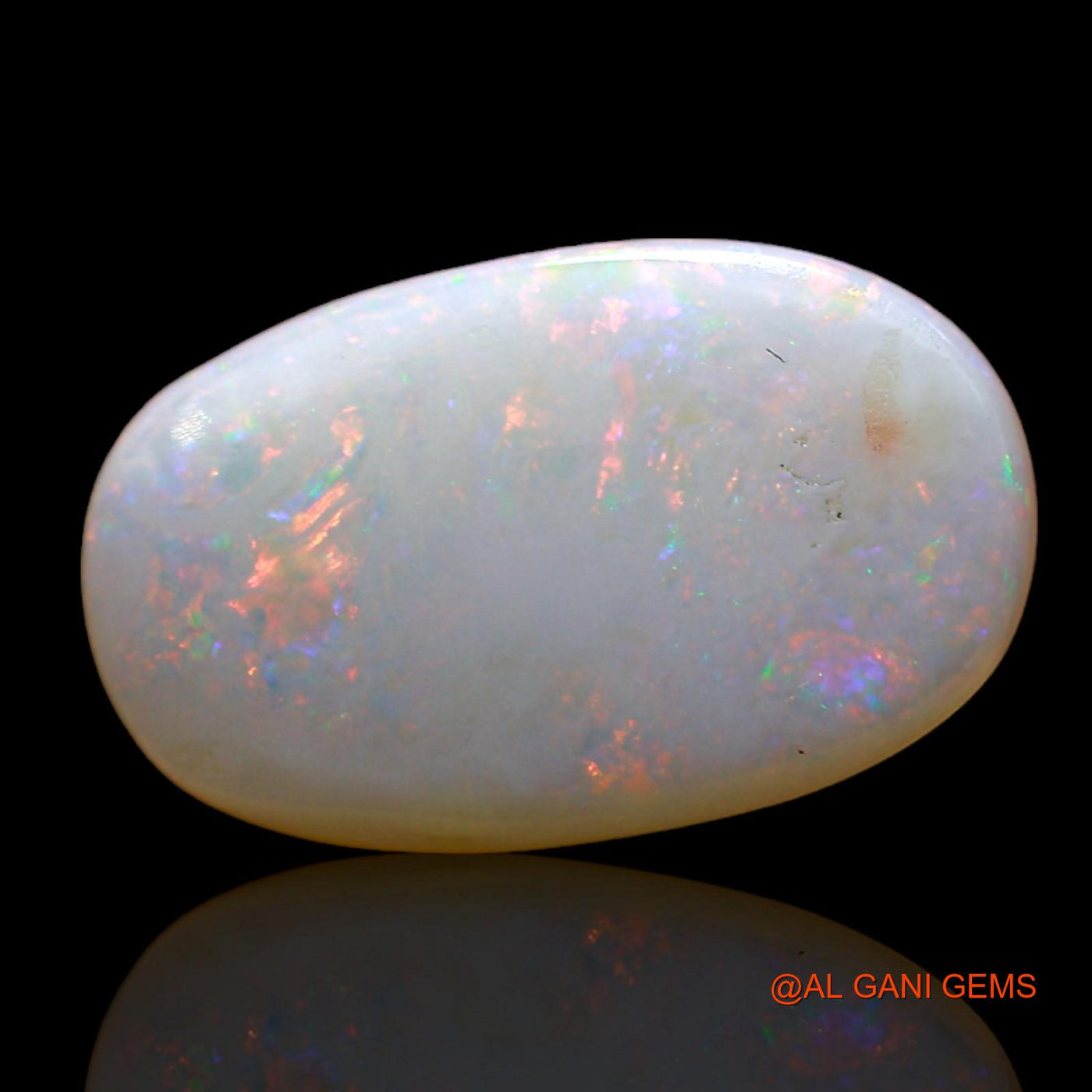 Natural Untreated Fire Opal Loose Gemstone Oval Cabochon From Australia 2.00 Cts 15x9x3 mm AD-86
