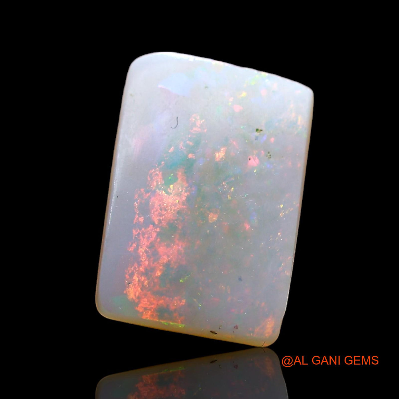 2.00 Cts Natural Australian Fire Opal Square Cabochon Loose Gemstone For Jewelry 12x8x2 mm AD-870