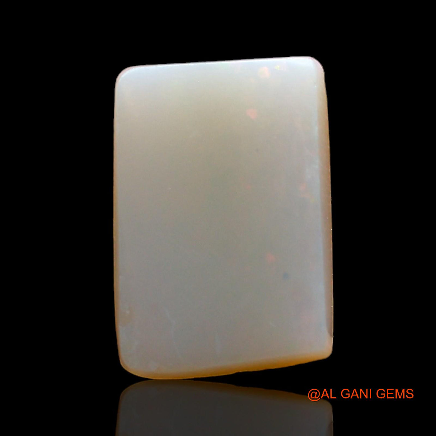 2.00 Cts Natural Australian Fire Opal Square Cabochon Loose Gemstone For Jewelry 12x8x2 mm AD-870