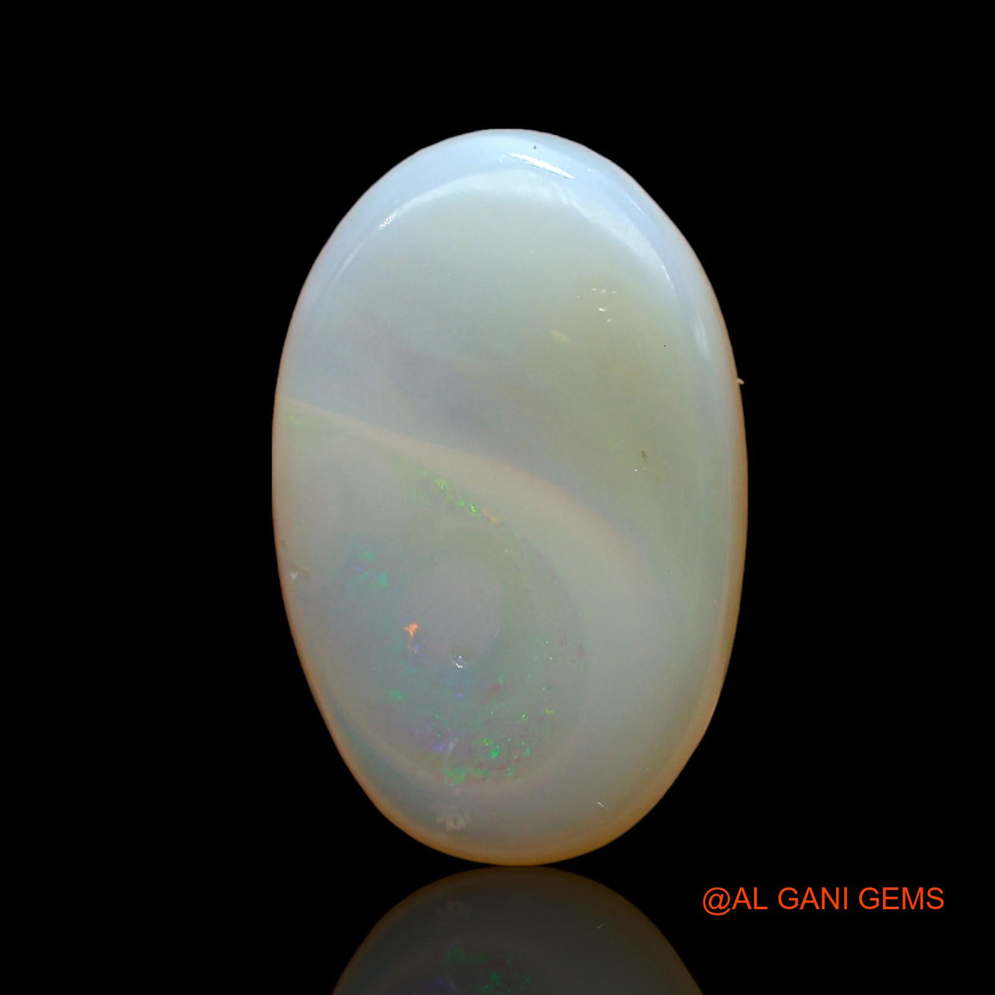 4.00 Cts Natural Australian Fire Opal Loose Gemstone Oval Cabochon 15x10x4 mm AD-873