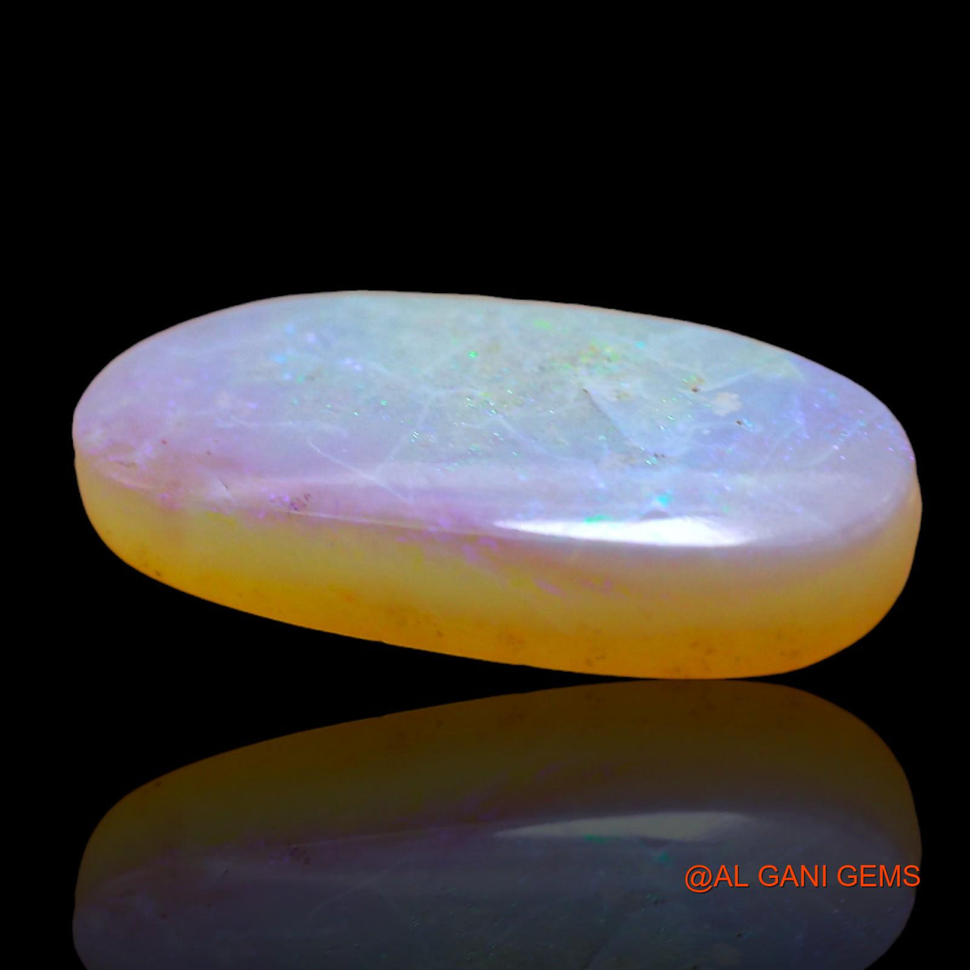 3.00 Cts Natural Australian Fire Opal Oval Cabochon Loose Gemstone For Jewelry 16x9x3 mm AD-874