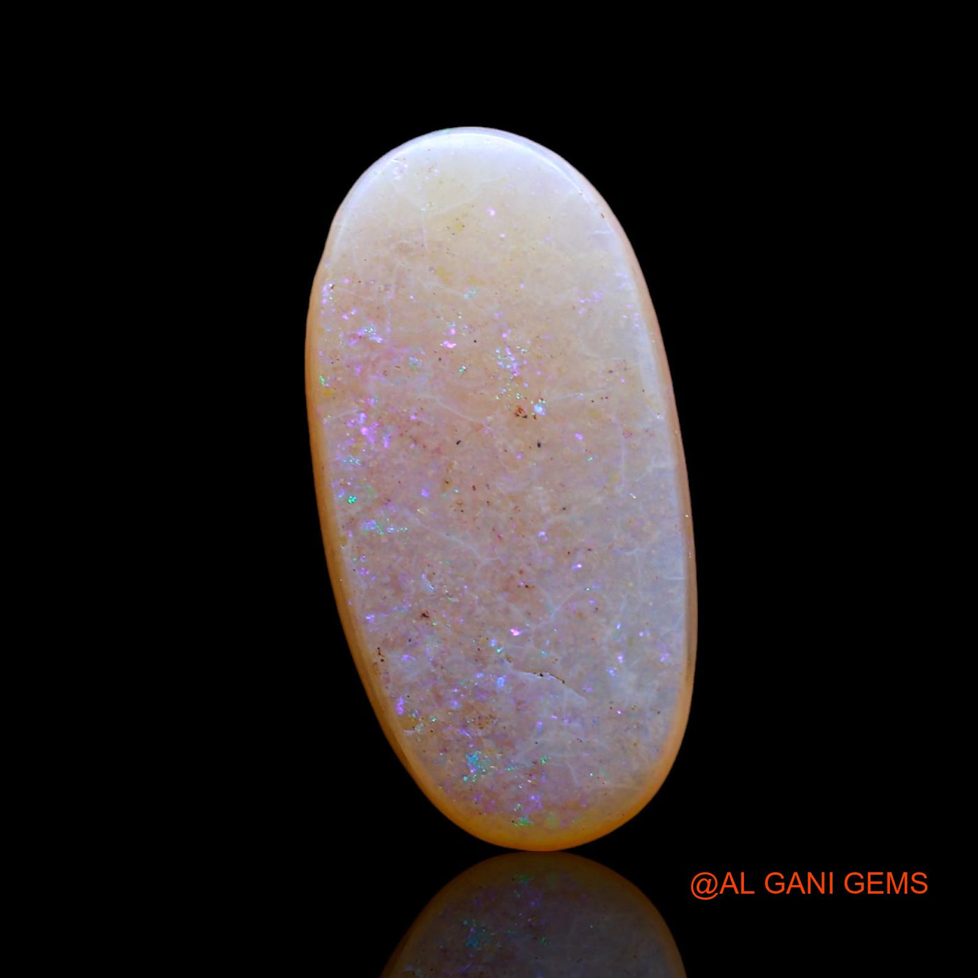 3.00 Cts Natural Australian Fire Opal Oval Cabochon Loose Gemstone For Jewelry 16x9x3 mm AD-874