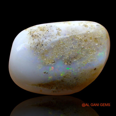 3.00 Cts Natural Australian Fire Opal Loose Gemstone Fancy Cabochon 15x10x3 mm AD-876
