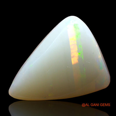 Natural Untreated Fire Opal Loose Gemstone Trillion Cabochon From Australia 4.00 Cts 13x10x5 mm AD-877