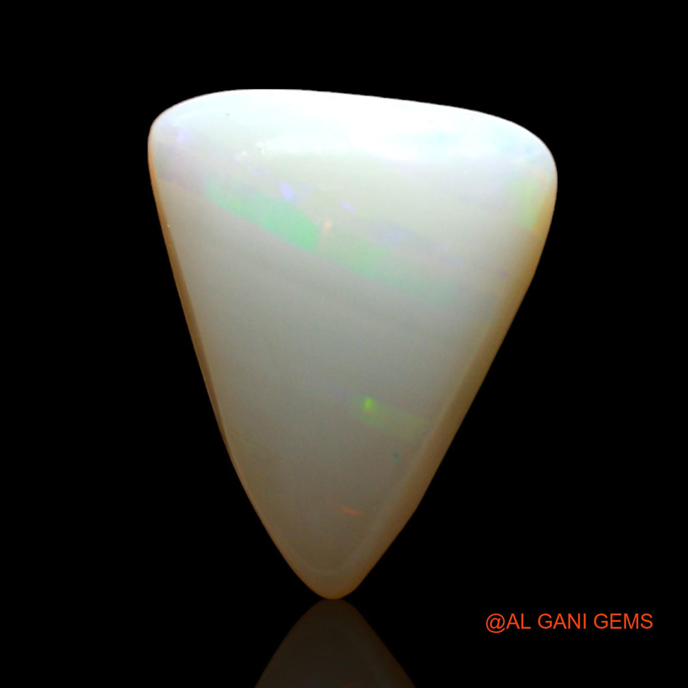Natural Untreated Fire Opal Loose Gemstone Trillion Cabochon From Australia 4.00 Cts 13x10x5 mm AD-877