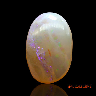 Natural Fire Opal Gemstone 4.00 Cts Loose Oval Cabochon From Australia 14x9x4 mm AD-879